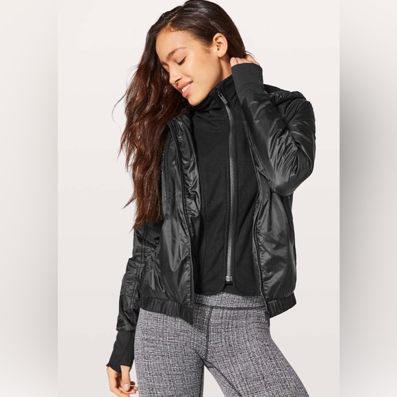 lululemon athletica | Jackets u0026 Coats | Lululemon Glyde Scuba Hoodie Ll  Size 6 Black Nwt | Poshmark